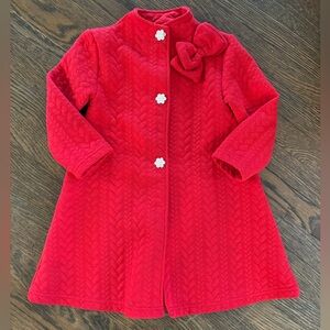 Vintage ‘90’s Girls Holiday Overcoat, Size 4